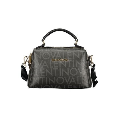 Nero Poliuretano Donna Bag with Adjustable and Removable Strap