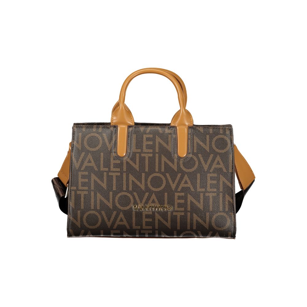 Brown Polyurethane Women's Bag