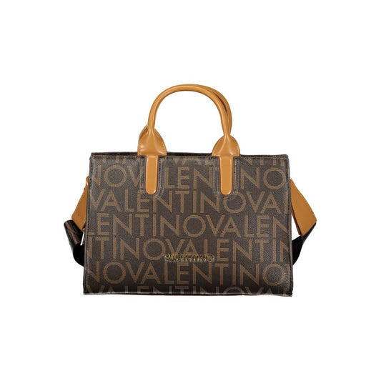 Brown Polyurethane Women's Bag