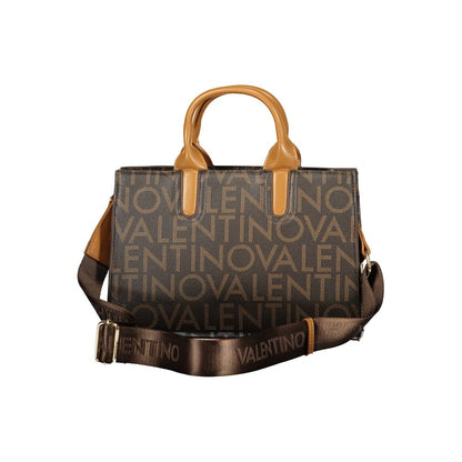 Brown Polyurethane Women's Bag