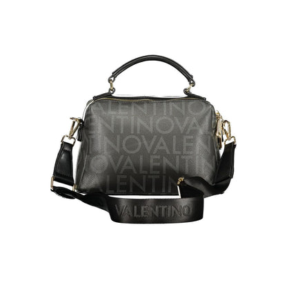 Nero Poliuretano Donna Bag with Adjustable and Removable Strap