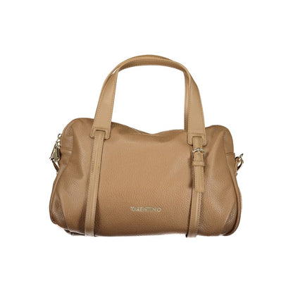 Brown Polyurethane Women's Bag