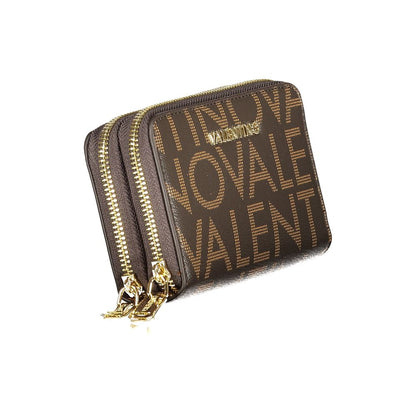 Marrone Polyurethane Women Wallet