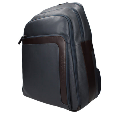 Gray Leather Backpack