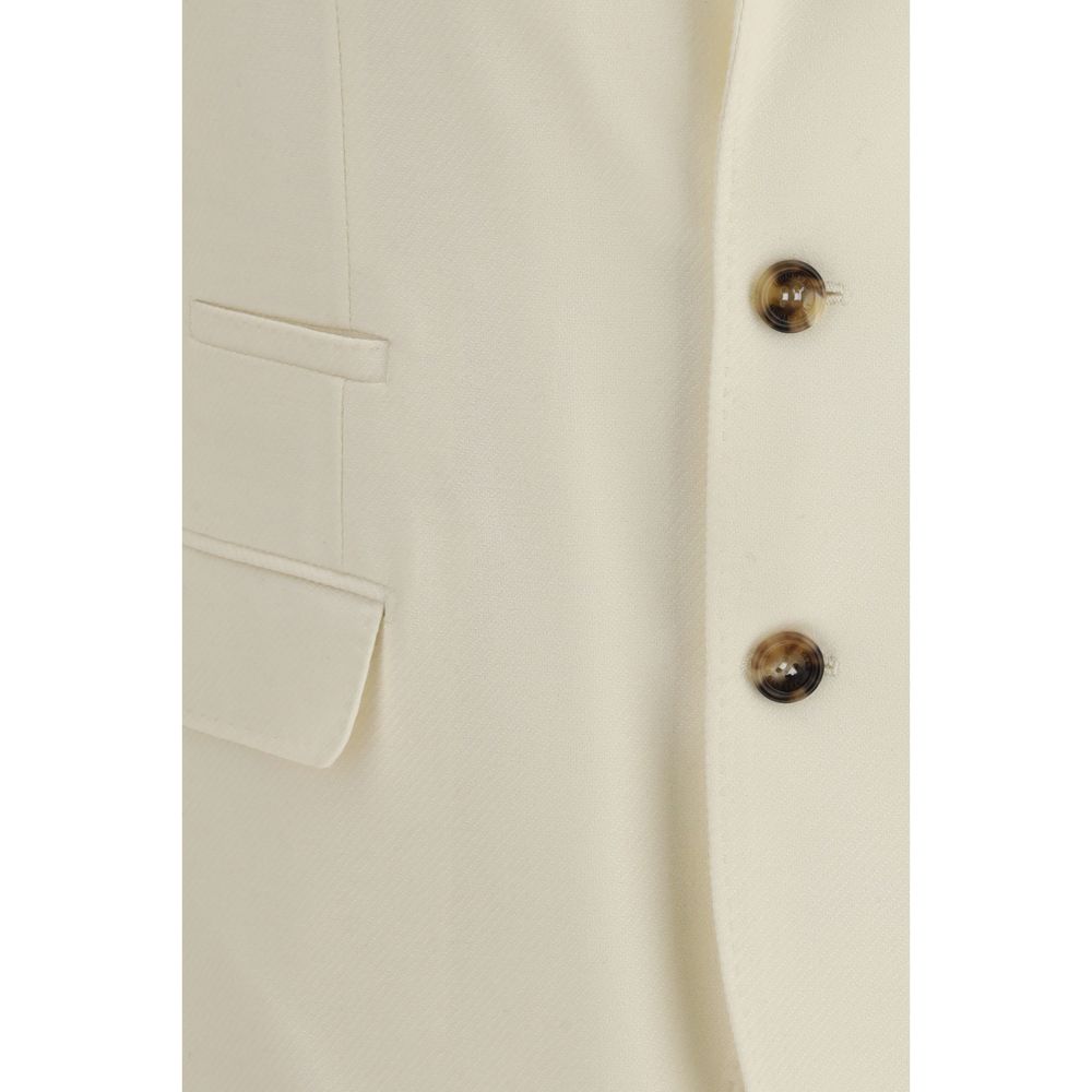 Beige Wool Blazer