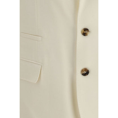 Beige Wool Blazer