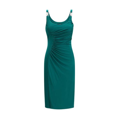 Bicolor Viscose Casual Dress