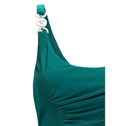 Bicolor Viscose Casual Dress